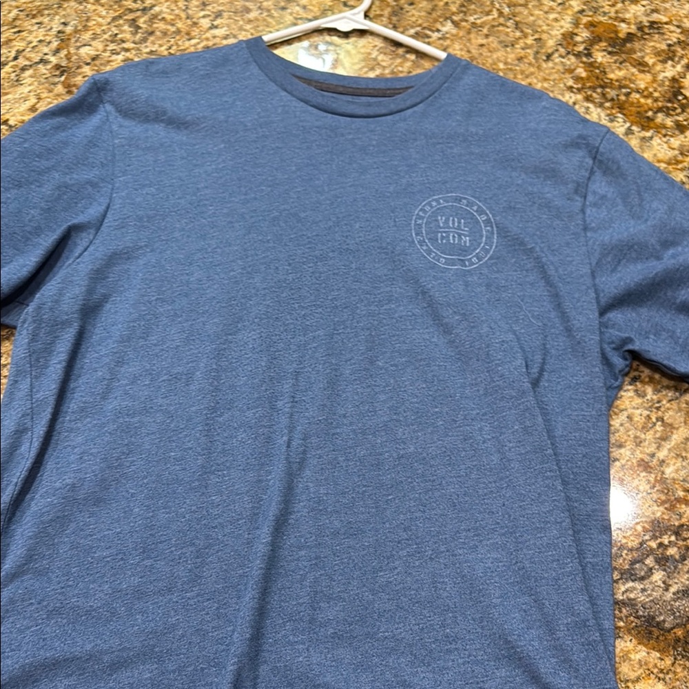 Volcom Blue Short Sleeve Tee Casual Comfort